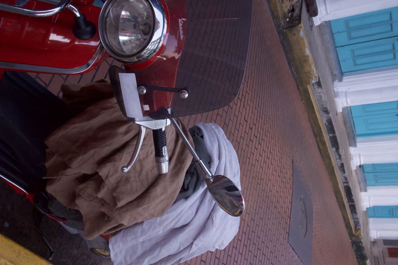 Vespa with linen