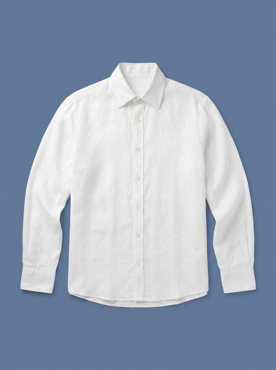 Men's 100% Linen Dress Shirt